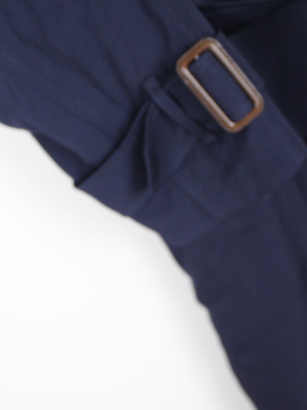 NWT Burberry Oversize Wool Wide Lapel Belted Trench Coat, Blue, US12/UK14 - Picture 12 of 16